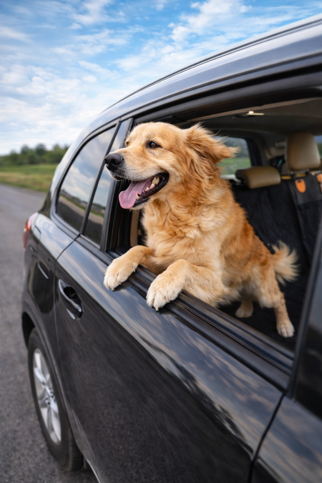 Petloria™ Hard Bottom Dog Car Seat Cover